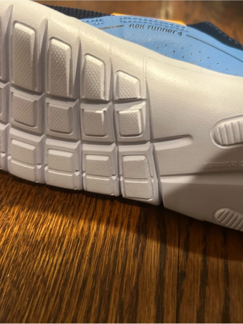 Nike Navy & Yellow Boys Slip-On Sneakers